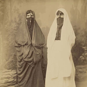 Portrait Two Women Middle Eastern Dress Felix Bonfils