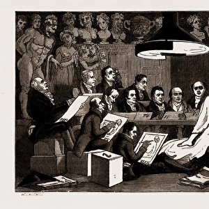 R. A.s OF GENIUS, LIFE SCHOOL AT THE ROYAL ACADEMY, 1824, UK, 1886