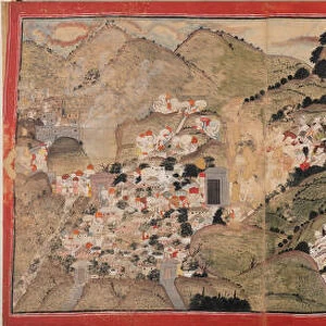 Raja Sansar Chand Attacking Kangra Fort 1782
