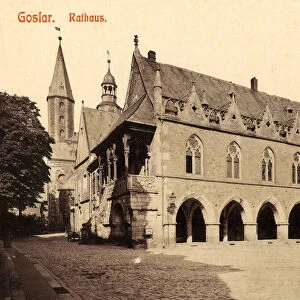 Rathaus Goslar Market squares Lower Saxony 1908