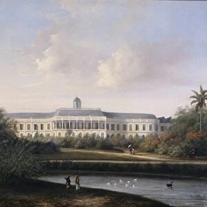 Rear View of Buitenzorg Palace before the Earthquake of 10 October 1834, Kota Bogor