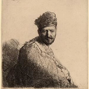 Rembrandt van Rijn (Dutch, 1606 - 1669), Bearded Man, in a Furred Oriental Cap and Robe