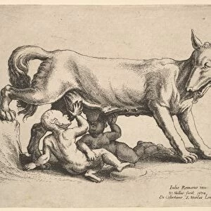 Romulus Remus 1652 Etching state Sheet 4 5 / 16