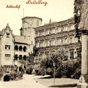 Soldatenbau Heidelberg Castle 1898 Baden-Württemberg
