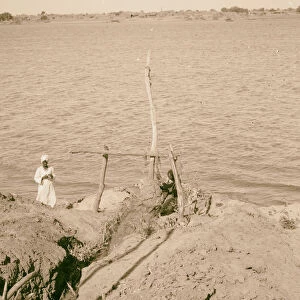 Sudan Khartoum Looking across Nile Omdurman 1936