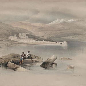 Town Tiberias Looking Towards Lebanon 1839 David Roberts