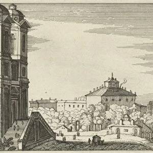 Trinita dei Monti in Rome, Willem van Nieulandt (II), Anonymous, Claes Jansz. Visscher