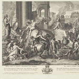 Triumphal entry Babylon Battles Alexander Audran