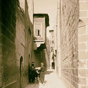 Typical street old Aleppo 1900 Syria Aleppo