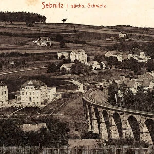 Viadukt Sebnitz Sebnitz 1910 Landkreis Sachsische Schweiz-Osterzgebirge