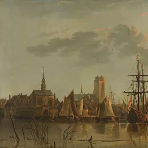 View Dordrecht Sunset Aelbert Cuyp copy 1700