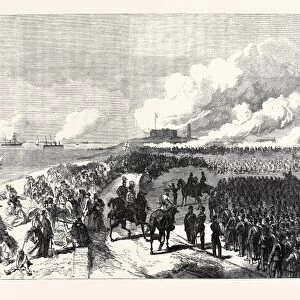 The Volunteer Review at Portsmouth: Attack on Southsea Castle, Uk, 1869