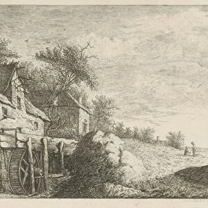 Watermill in a landscape, baron Reinierus Albertus Ludovicus van Isendoorn a Blois
