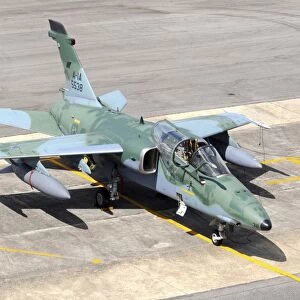 Brazilian Air Force A-1A (AMX) aircraft parked at Natal Air Force Base, Brazil