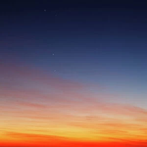 Conjunction of Venus, Mercury, Jupiter and Mars at dawn