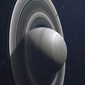 Illustration of Saturn, the sixth planet of our solar system