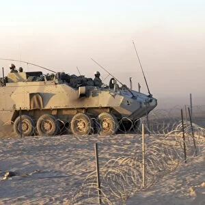 A LAV III infantry fighting vehicle in Afghanistan
