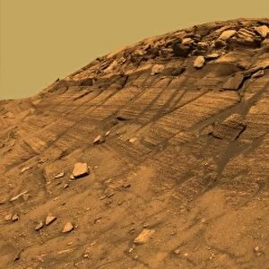Mars Exploration Rover Opportunity inside Endurance Crater