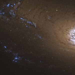 NGC 1097, a barred spiral galaxy in the constellation Fornax