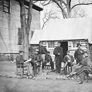 Officers at Headquarters of 6th Army Corps during the American Civil War