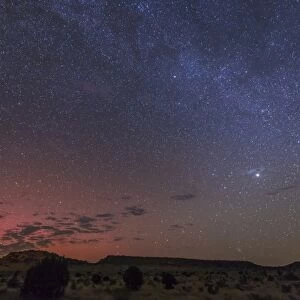 A rare aurora display over Black Mesa, Okalahoma, USA