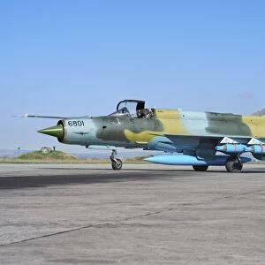 Romanian Air Force MiG-21 Lancer on the ramp at Camp Turzii