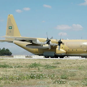 A Royal Saudi Air Force C-130 at Konya Air Base, Turkey