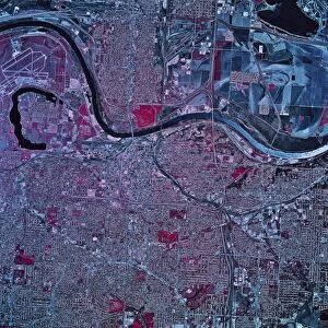 Satellite view of Omaha, Nebraska