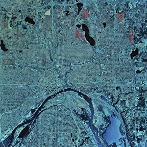 Satellite view of St. Paul, Minnesota