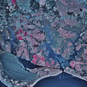 Satellite view of Virginia Beach, Virginia