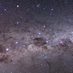 Southern Milky Way with Eta Carinae, Crux and Alpha & Beta Centauri