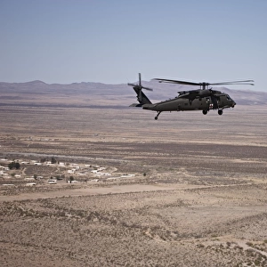 UH-60 Black Hawk en route to New Mexico durin Exercise Angel Thunder
