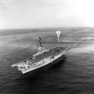 USS Antietam during Project Strato-Lab, 1961
