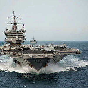 USS Enterprise transits the Atlantic Ocean