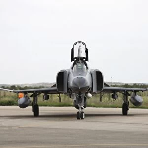 Front view of a Turkish Air Force F-4E Phantom