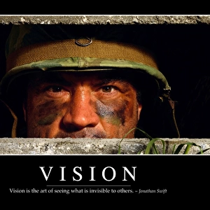 Vision: Inspirational Quote and Motivational Poster