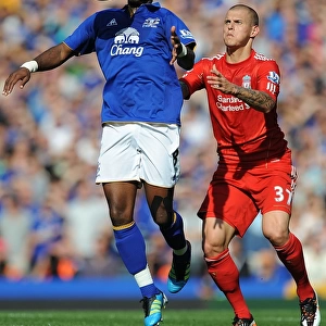 Barclays Premier League Canvas Print Collection: 01 October 2011 Everton v Liverpool