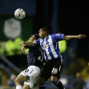 Football - Sheffield Wednesday v Everton Carling Cup Third Round - Hillsborough - 26 / 9 / 07 Evertons Steven Pienaar (L) and Sheffield Wednesdays Wade Small in action Mandatory Credit: Action Images / Ryan