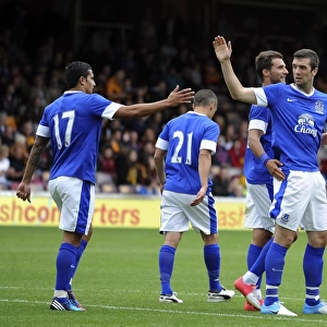 Shane Duffy's Goal and Exuberant Celebration with Everton Team-mates in Pre-Season Friendly against Motherwell