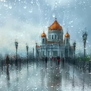 Дождливая Москва