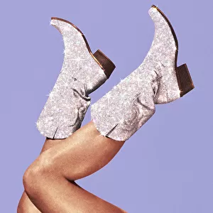 These Boots - Glitter Very Peri Periwinkle