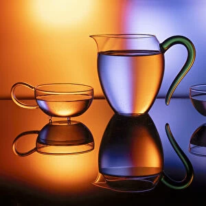 Glass water cup