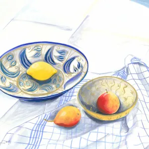 Still Life With Lemon and Pears