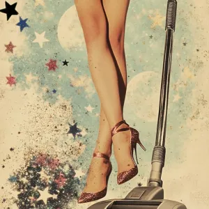 Retro Collage - Surreal Vintage 50s Collage Art