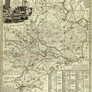 County Map of Huntingdonshire, c. 1777