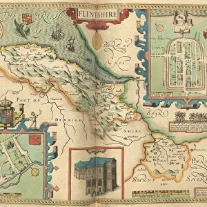 John Speed's map of Flintshire, 1611