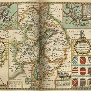 John Speeds map of Warwickshire, 1611