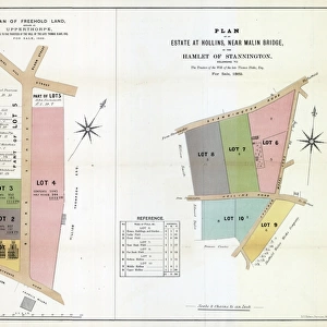 land at Upperthorpe and an estate at Hollins, near Malin Bridge, in the hamlet of Stannington, 1869