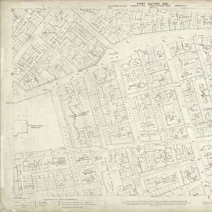 Ordnance Survey Map, Sheffield, Portobello Street area (Yorkshire No. 294. 7. 20)