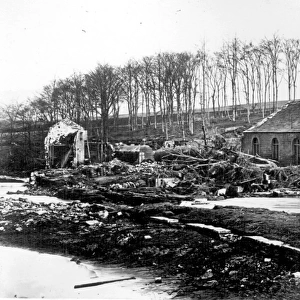 Sheffield Flood, Remains at H. Johnson and S. J. Barkers, Limbrick Wheels, Rollers and Makers of Crinoline Wires, River Loxley, , 1864
